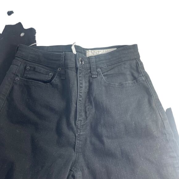 Rag & Bone Nina High Rise Ankle Skinny Jeans In Black Hampton Sz 26 - Picture 11 of 14